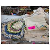 Crocheted and Embroidered Linens