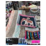 Decorative Bags and Handwoven Textile Lot