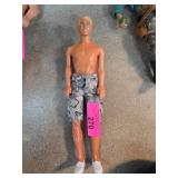 Male Doll with Camouflage Shorts and White Shoes