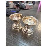 2-Piece Indian Diya Lamps in .999 Silver