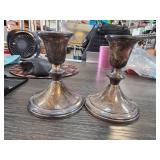 Sterling Silver Candle Holders