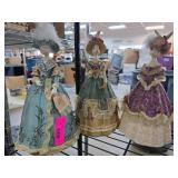 Three Decorative Rabbit Figurines