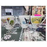 Linea Carta Illustrated Ceramic Mug Set