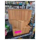 Three Wooden Decorative Boxes