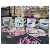 Four Molly Hatch Mythical Creature Mugs