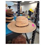 Genuine Palm Leaf Hat With Leather Band