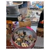 Craft Supplies Lot With Sewing and Clay Tools