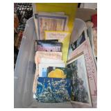 Cards and Paper Ephemera in Container