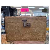 Vintage Rectangular Vanity Case With Mirror