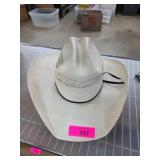 Natural Straw Western-Style Hat