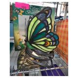 Tiffany Style Stained Glass Butterfly Lamp