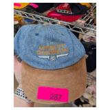 Harley-Davidson Denim and Suede Cap