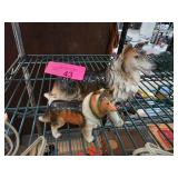 Two Ceramic Dog Figurines