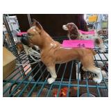 Porcelain Figurine of Boxer Dog in Standing Pose