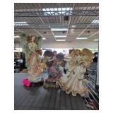 Three Resin Angel Figurines