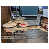 Three-Piece Enamel Cookware Set With Lids
