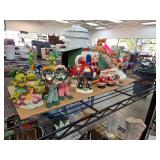 Figurines and Holiday Decor Display