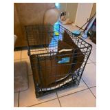Small Black Wire Pet Cage with Accessories