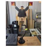 Handcrafted Balancing Acrobat Metal Sculpture