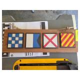 Decorative Wooden Nautical Signal Flags