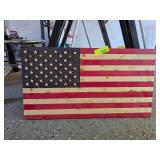 Wooden American Flag Wall Art