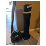 Tower Fan and Desk Fan Set with Controls