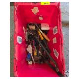 Tools and Accessories in Bin