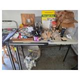 Craft Supplies With Table