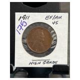 1911 Lincoln Wheat Cent in High Grade