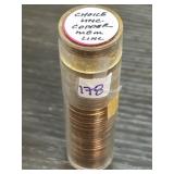 Roll of Choice Uncirculated Copper Coins