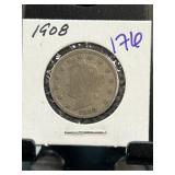 1908 Liberty Head Nickel in Card Sleeve