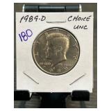 1989-D Kennedy Half Dollar Coin