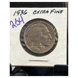 1936 Buffalo Nickel in Extra Fine Condition