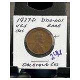 1927-D Lincoln Wheat Cent DDO-001