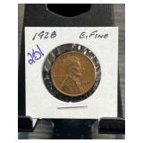 1928 Lincoln Wheat Cent in Extra Fine Condition