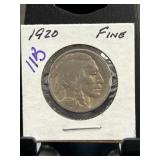 1920 Buffalo Nickel in Fine Condition