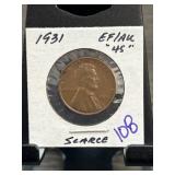1931 Lincoln Wheat Cent EF/AU