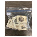 World Coins in Card Holders