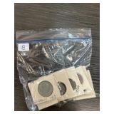 Foreign Coins in Cardboard Holders