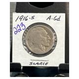 1916-S Buffalo Nickel