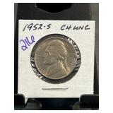 1952-S Jefferson Nickel in CH UNC Condition