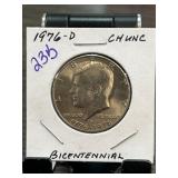 1976-D Kennedy Bicentennial Half Dollar Coin