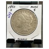 1890-S Morgan Silver Dollar Coin