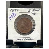 1895 Indian Head Cent in Holder