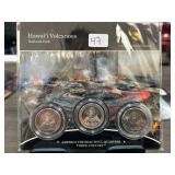 Hawaii Volcanoes Three-Coin Set by U.S. Mint