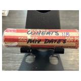 Roll of Wheat Pennies with Mixed Dates