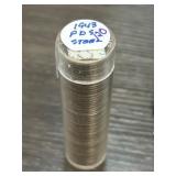 Roll of 1943 Steel Lincoln Wheat Pennies