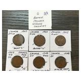 Six Canadian Rare Variety Coins