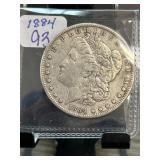 1884 Morgan Silver Dollar Coin