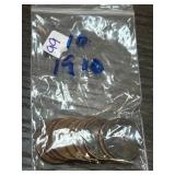 1910 Lincoln Wheat Pennies